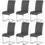 Yaheetech Dining Chairs High Back PU Leather Seat Metal Legs Modern Chair for Dining Room Home Kitchen Resturant Chairs, 6pcs Yaheetech Dining Chairs High Back PU Leather Seat Metal Legs Modern Chair for Dining Room Home Kitchen Resturant Chairs, 6pcs