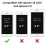 DTTO Compatible with iPhone SE Case 2020, Clear Soft TPU Cover Case [Lightening Series] with Metal Luster Edge for iPhone 7/8/SE 2020, 4.7 inch, Space Gray