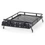 AKDSteel Model Car Parts, Professional Roof Rack Luggage Carrier with 6 LED Light for 1/10 RC Crawler for D90 for Axial Scx10 for RC Cars Toy Parts