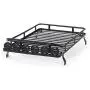AKDSteel Model Car Parts, Professional Roof Rack Luggage Carrier with 6 LED Light for 1/10 RC Crawler for D90 for Axial Scx10 for RC Cars Toy Parts