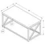 Monarch Specialties Modern Coffee Table for Living Room Center Table with Metal Frame, 44 Inch L, Glossy White / Chrome Monarch Specialties Modern Coffee Table for Living Room Center Table with Metal Frame, 44 Inch L, Glossy White / Chrome