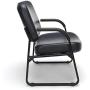 OFM Core Collection Big and Tall Guest and Reception Chair with Arms, Anti-Microbial/Anti-Bacterial Vinyl, in Navy