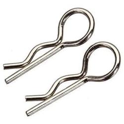 50-Pack HobbyPark Metal 1/12 1/10 Body Clips Bent Springy R Pins Medium Replacement Parts for RC Car Truck Crawler Buggy