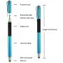 Mixoo 2-in-1 High Precision Stylus(Disc & Fiber Tips 2 in 1 Series), Extra with 3 Replaceable Tips, Compatible with Capacitive Touch Screen Devices (Blue) Mixoo 2-in-1 High Precision Stylus(Disc & Fiber Tips 2 in 1 Series), Extra with 3 Replaceable Tips, Compatible with Capacitive Touch Screen Devices (Blue)