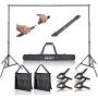 Emart Photo Video Studio 10Ft Adjustable Background Stand Backdrop Support System Kit with Carry Bag