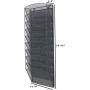 Klickpick Office 10 Sections Hanging Files Wall Mounted Metal Mesh Document File Organizer Magazine Holder Rack Organizer Multipurpose Use to Display Files, Magazine, Newspapers- Gray