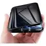 MIMEI Privacy Magnetic Case for iPhone Xs MAX 6.5inch, Clear Double Sided Tempered Glass [Magnet Absorption Metal Bumper Frame] Thin Anti-Spy 360 Full Protective Phone Case 5.8 (Black, Xs MAX 6.5'')