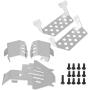 RC Chassis Armors Set, Stainless Steel Chassis Armors Protection Skid Plate for Traxxas TRX-4 82056-4 RC Car Upgrade Part(Silver) RC Chassis Armors Set, Stainless Steel Chassis Armors Protection Skid Plate for Traxxas TRX-4 82056-4 RC Car Upgrade Part(Silver)