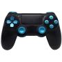 TOMSIN Metal Buttons for PS4 Controller Gen 1, Aluminum Metal Thumbsticks Analog Grip & Bullet Buttons & D-pad & L1 L2 R1 R2 Triggers for DualShock 4 Controller (Blue)