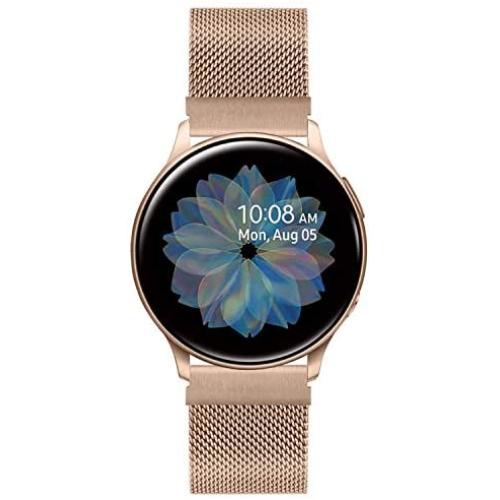 Solob 20mm Metal Band Compatible for Samsung Galaxy Watch 42mm/Active 2 40mm 44mm/Samsung Galaxy Watch 3 41mm/Gear Sport/Garmin Vivoactive 3 Stainless Steel Strap Quick Release Replacement Bands