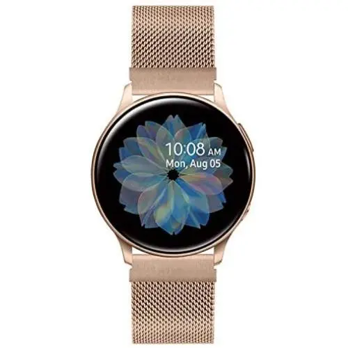 Solob 20mm Metal Band Compatible for Samsung Galaxy Watch 42mm/Active 2 40mm 44mm/Samsung Galaxy Watch 3 41mm/Gear Sport/Garmin Vivoactive 3 Stainless Steel Strap Quick Release Replacement Bands