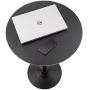 Pearington Santina 2 Pack Round Bar and Pub Table, Black