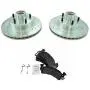Front Semi Metallic Pads & Performance Drilled Slotted Coated Rotor Kit Front Semi Metallic Pads & Performance Drilled Slotted Coated Rotor Kit