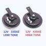 Viping Car Horn 12V 135db Electric Horn Eletric Car Horn Kit High Tone Low Tone Metal Twin Horn Kit Bracket Cars Trucks SUVs RVs Vans Motorcycles Off Road Boats