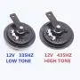 Viping Car Horn 12V 135db Electric Horn Eletric Car Horn Kit High Tone Low Tone Metal Twin Horn Kit Bracket Cars Trucks SUVs RVs Vans Motorcycles Off Road Boats