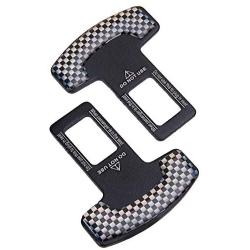 2 Packs Car Seat Belt Clip, Car Seat Belt Silencer Metal Tongue, Seat Safety Belt Buckle Auto Metal Seat, Universal Fit, Pattern 2