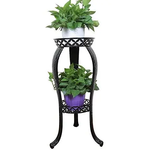 Metal Potted Plant Stand, 32inch Rustproof Decorative Flower Pot Rack with Indoor Outdoor Iron Art Planter Holders Garden Steel Pots Containers Supports Corner Display Stand Metal Potted Plant Stand, 32inch Rustproof Decorative Flower Pot Rack with Indoor Outdoor Iron Art Planter Holders Garden Steel Pots Containers Supports Corner Display Stand