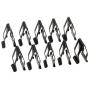 Mtsooning 50 Pcs Universal Auto Car Front Console Dash Dashboard Trim Metal Retainer Black