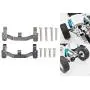 MOTOKU Upgrade Spare Part Metal Pull Rod Seat Sets for WPL B1 B14 B16 B-24 C14 C-24 1/16 RC Car