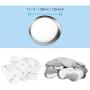 Button Parts for Badge, 1000pcs 1-1/4'' /32mm/ 1.25 inch DIY Blank Top/Bottom Cover Clip Pin Badge Button Parts Consumables for Pro Button Maker