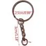 yueton Pack of 100 25mm/0.98'' Metal Split Key Ring with Chain (Copper) yueton Pack of 100 25mm/0.98'' Metal Split Key Ring with Chain (Copper)