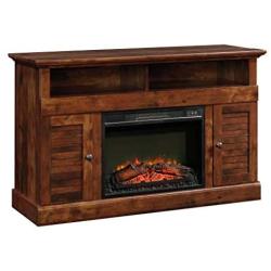 Sauder Harbor View Media Fireplace, for TVs up to 60'', Curado Cherry finish