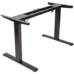 TOPSKY Dual Motor Electric Adjustable Standing Computer Desk for Home and Office (Black Frame only)