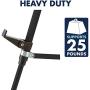Quartet Easel, Aluminum, Lightweight, Telescoping, 66'' Max. Height, Supports 25 lbs, Black (51E)