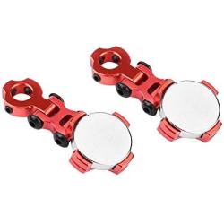 Dilwe 2Pcs RC Car Magnetic Body Post Mount, Metal Magnetic Stealth Body Post Mount for Traxxas/HSP/Redcat/Tamiya/Axial SCX10/D90/HPI RC Car(Red)