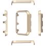 Leotop Compatible with Apple Watch Case 38mm 42mm, Compatible iWatch Bumper Metal Protective Cover Aluminum Frame Bling Shiny Protector Compatible Apple Watch Series 3/2/1(Matte Gold, 38mm)