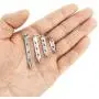 200 Pieces Pin Backs, Sonku Brooch Pin Backs Safety Clasp Bar Pin for Craft Project Corsages DIY Brooch Jewelry and More-4 Sizes(Silver)
