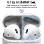 elago AirPods 2 Dust Guard (Matte Space Grey, 1 Set) Dust-Proof Metal Cover, Luxurious Finish, Watch Installation Video - Compatible with Apple AirPods 2 Wireless Charging Case [US Patent Registered]