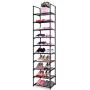 OYREL Shoe Rack, Sturdy Metal Shoe Rack Organizer,Narrow Shoe Rack,Shoe Racks for Closets,Shoes Rack,Shoe Stand,Shoe Shelf (10 Tier)