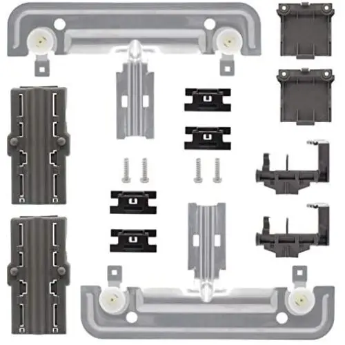 Sikawai W10712395 Dishwasher Rack Adjuster Metal Kit for Kenmore Whirlpool Dishwashers Replaces W10250159 W10350375 AP5957560 W10712395VP