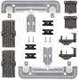 Sikawai W10712395 Dishwasher Rack Adjuster Metal Kit for Kenmore Whirlpool Dishwashers Replaces W10250159 W10350375 AP5957560 W10712395VP