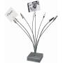 Metal Alligator Clip Stick 8 Pieces, Modeling Tool Set with 1Pc Plastic Base for Airbrush Hobby Model Parts Models Assemble - Dendritic