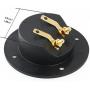 PIXNOR DIY Home Car Stereo Screw Cup Connectors Subwoofer Plugs 2-Way Speaker Box Terminal Binding Post, Pack of 2 (Black)