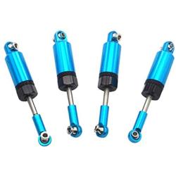 4Pack ShareGoo Metal Shock Absorber Kit Damper Suspension Upgrade Part for WPL 1/16 C14 C24 RC Crawler Off-Road Car Truck (Blue)