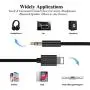 [Apple MFi Certified] Aux Cord for iPhone, Lightning to 3.5mm Aux Cable for Car Compatible with iPhone 11/11 Pro/XS/XR/X/8/7/6/iPad/iPod to Car/Home Stereo, Speaker, Headphone (3.3FT, Black)