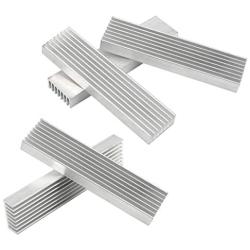 SamIdea 6-Pack 100x25x10mm Aluminium Heatsinks Heat Sink Module Cooler Fin Good Thermal Conductivity Cooling for Power Amplifier Transistor