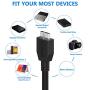 USB 3.0 Micro Cable, ITANDA 3.3ft USB 3.0 A to Micro B Cable Charger Compatible with Samsung Galaxy S5, Note 3, Note Pro 12.2, WD Western Digital My Passport and Elements Hard Drives