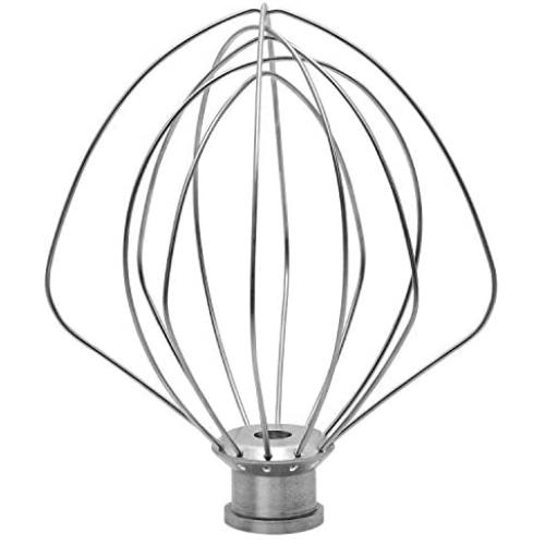 KN256WW 6-Wire Whip Attachment for KitchenAid 6 Quart Bowl-Lift Stand Mixer Accessory Replacement, Egg Cream Stirrer, Cakes Mayonnaise Stainless Steel Whisk