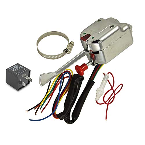 12V Universal Chrome Street Hot Rod Turn Signal Switch for Ford GM Buick Street Rods with 3 Pin LED Turn Blinker Light Flasher Relay