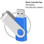 Enfain Bulk 1GB USB 2.0 Thumb Flash Jump Pen Memory Stick Disk (Blue, Set of 10)