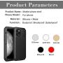 iPhone 11 Pro Max Case, CarterLily Full Body Shockproof Dustproof Waterproof Aluminum Alloy Metal Gorilla Glass Cover Case for Apple iPhone 11 Pro Max 6.5 inch (White)