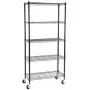 EFINE USA 5-Shelf Shelving Units and Storage on 3 Wheels, Adjustable Heavy Duty Carbon Steel Wire Shelving Unit for Garage, Kitchen, Office (30W x 14D x 63.7H) EFINE USA 5-Shelf Shelving Units and Storage on 3 Wheels, Adjustable Heavy Duty Carbon Steel Wire Shelving Unit for Garage, Kitchen, Office (30W x 14D x 63.7H)