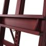 MEEDEN Extra Large Studio H-Frame Easel, Adjustable Tilting Solid Beech Wood Artist Easel, Mahogany Stain Finish Floor Painting Easel Stand, Accommodates Canvas Art up to 92 inch high