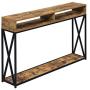 Convenience Concepts Tucson Deluxe 2 Tier Console Table, Barnwood