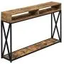 Convenience Concepts Tucson Deluxe 2 Tier Console Table, Barnwood