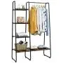 Tangkula Metal Garment Rack, Free Standing Closet Storage Organizer w/ 5 Shelves & Hanging Bar, Open Wardrobe Rack for Hanging Clothes and Storage, Clothes Rack for Bedroom Living Room Entryway Tangkula Metal Garment Rack, Free Standing Closet Storage Organizer w/ 5 Shelves & Hanging Bar, Open Wardrobe Rack for Hanging Clothes and Storage, Clothes Rack for Bedroom Living Room Entryway
